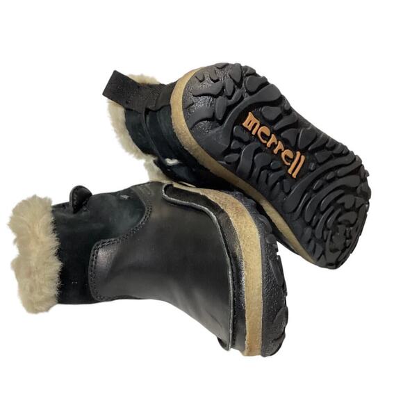 Merrell Tremblant Pull on Polar Waterproof snow boots women’s size 6 black - Picture 3 of 8